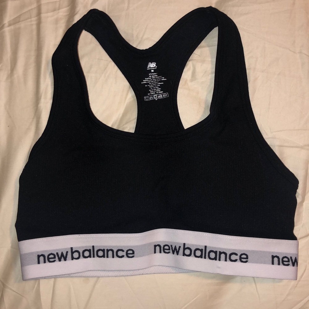 Black new balance sports bra